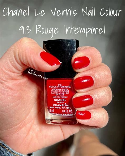 chanel le vernis 913 rouge intemporel|le vernis nail color.